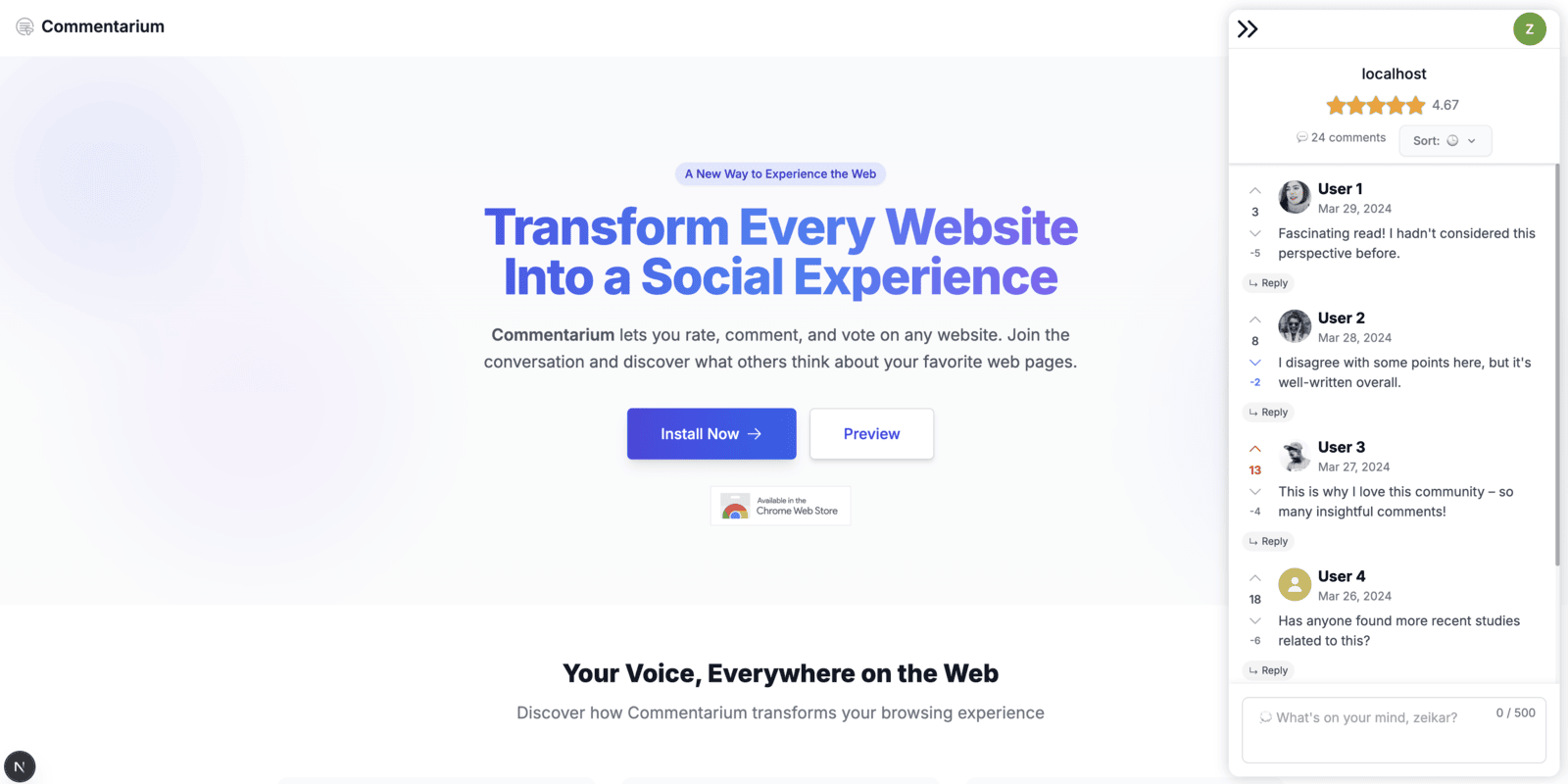 Commentarium in action